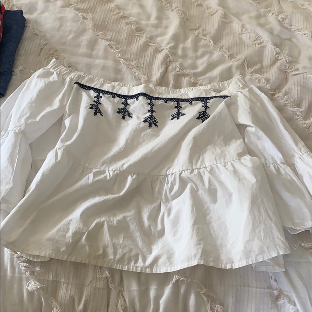 Off the shoulder shirt